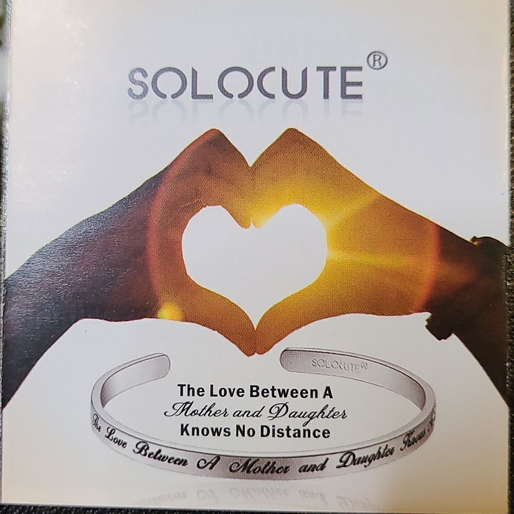 Solocute Cuff Bracelet in Rose Gold "The love Between a mother and a daughter.."